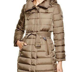 New Authentic Size M Burberry Brit Hooded Winterleigh Down Puffer Coat NWT